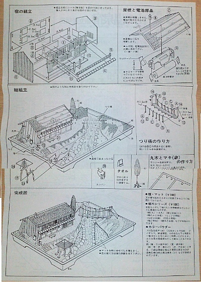 取説の2ページ目が組立のメイン